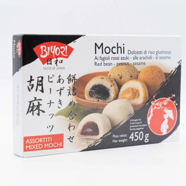 Mochi Giapponesi Mix (sesamo nero, arachidi, fagioli rossi azuki) Biyori