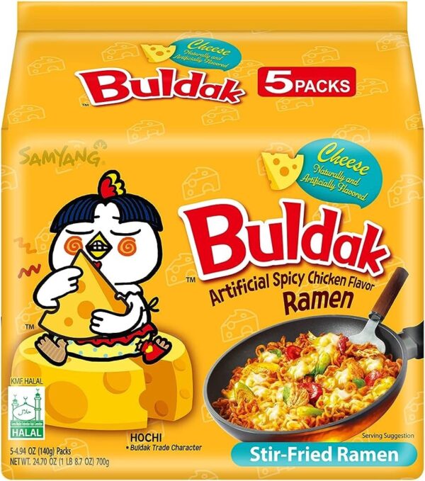 Samyang Buldak Ramen gusto Pollo e Formaggio (pack da 5)