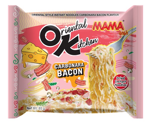 Noodles Carbonara Bacon Oriental Kitchen