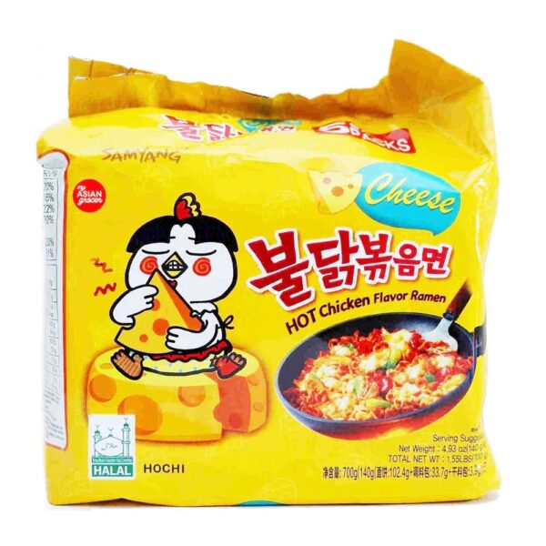 Samyang Buldak Ramen gusto Pollo e Formaggio (pack da 5)