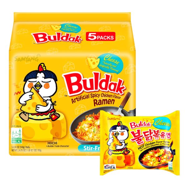 Samyang Buldak Ramen gusto Pollo e Formaggio (pack da 5)