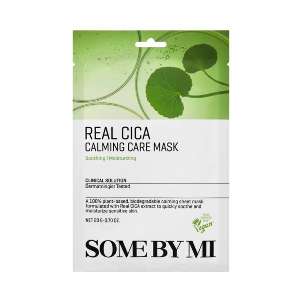 Maschera in tessuto Coreana lenitiva con Centella Asiatica Real Cica